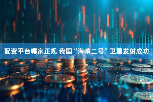 配资平台哪家正规 我国“海哨二号”卫星发射成功